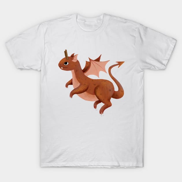 cinnamon dragon T-Shirt by annyamarttinen